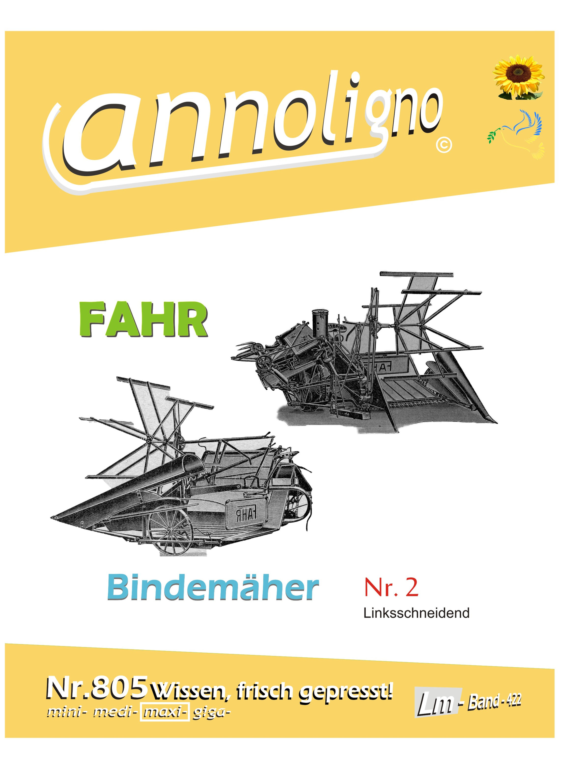 annoligno 805  Fahr Bindemäher Cover Front