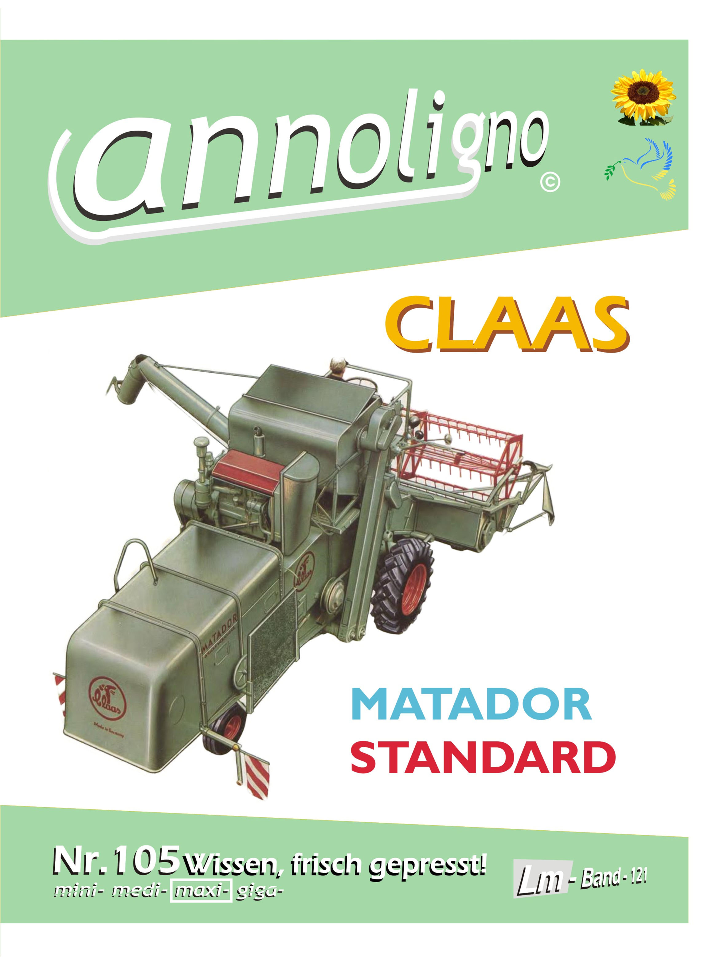 annoligno 105 Claas Mähdrescher Matador Cover Front