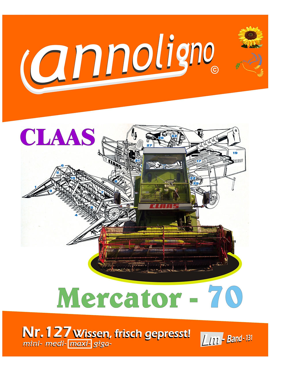 annoligno 127 Claas Mähdrescher Mercator Cover Front