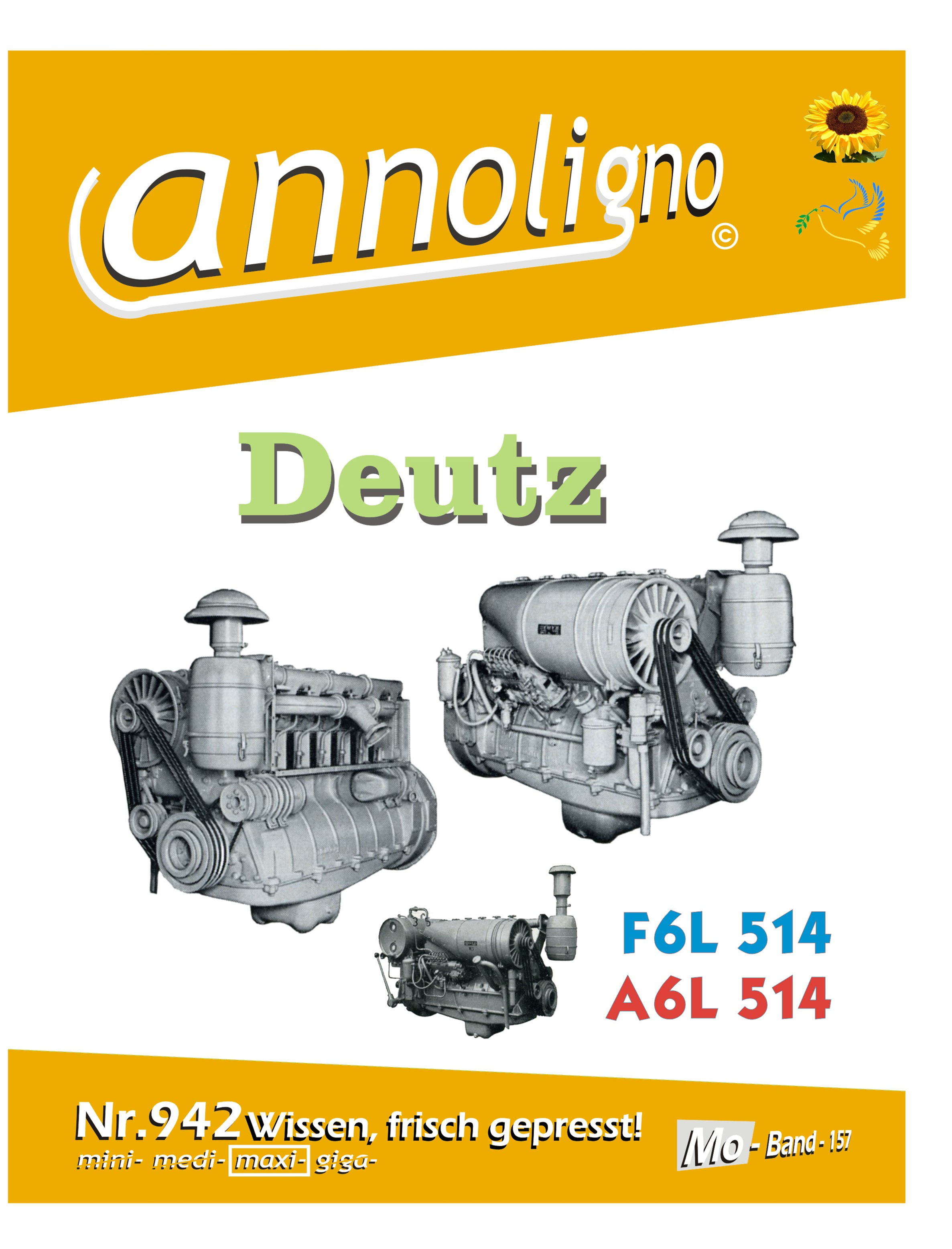 annoligno 942 Deutz Motor F6/A6L 514 Cover Front