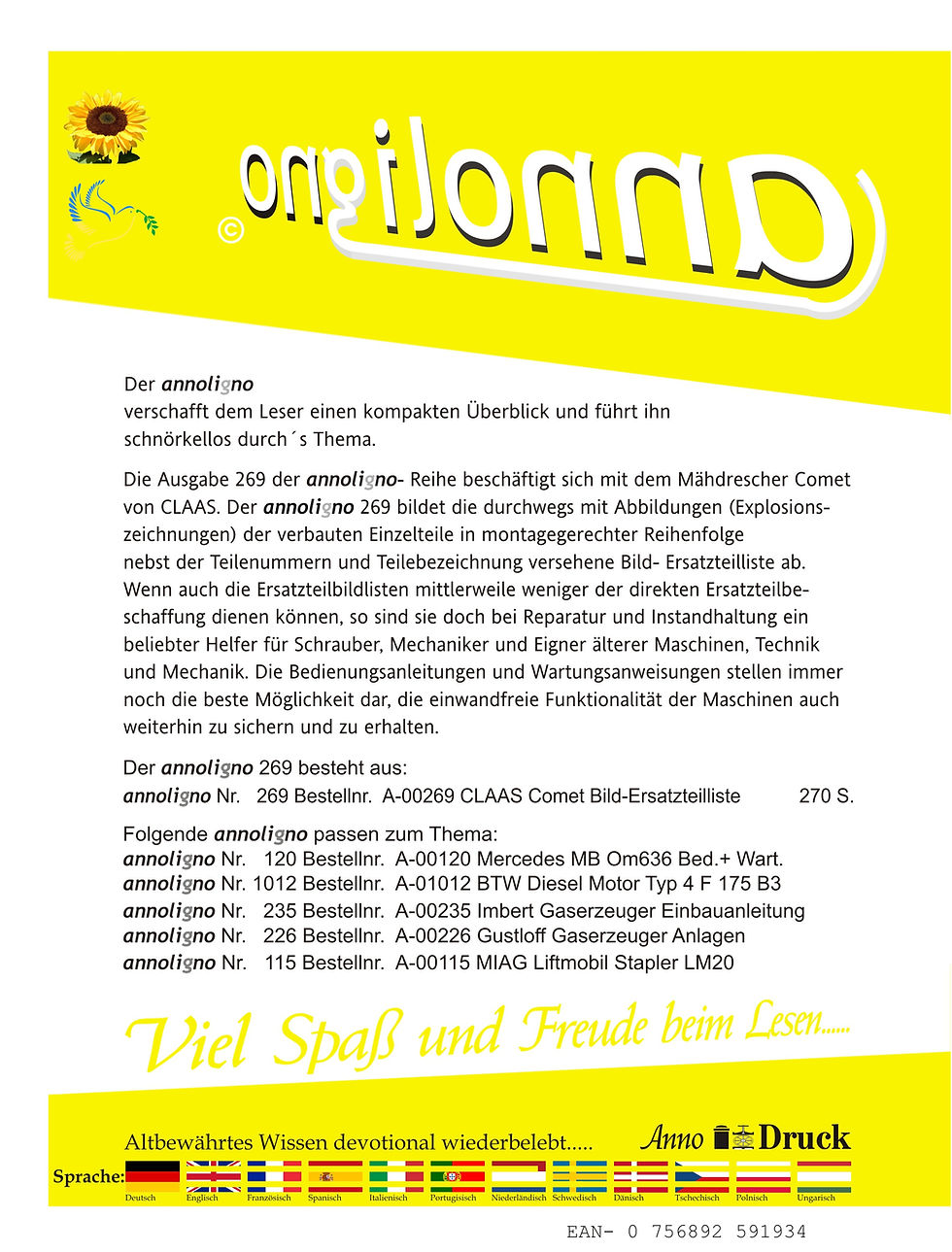 annoligno 269  Cover Rückseite Klappentext