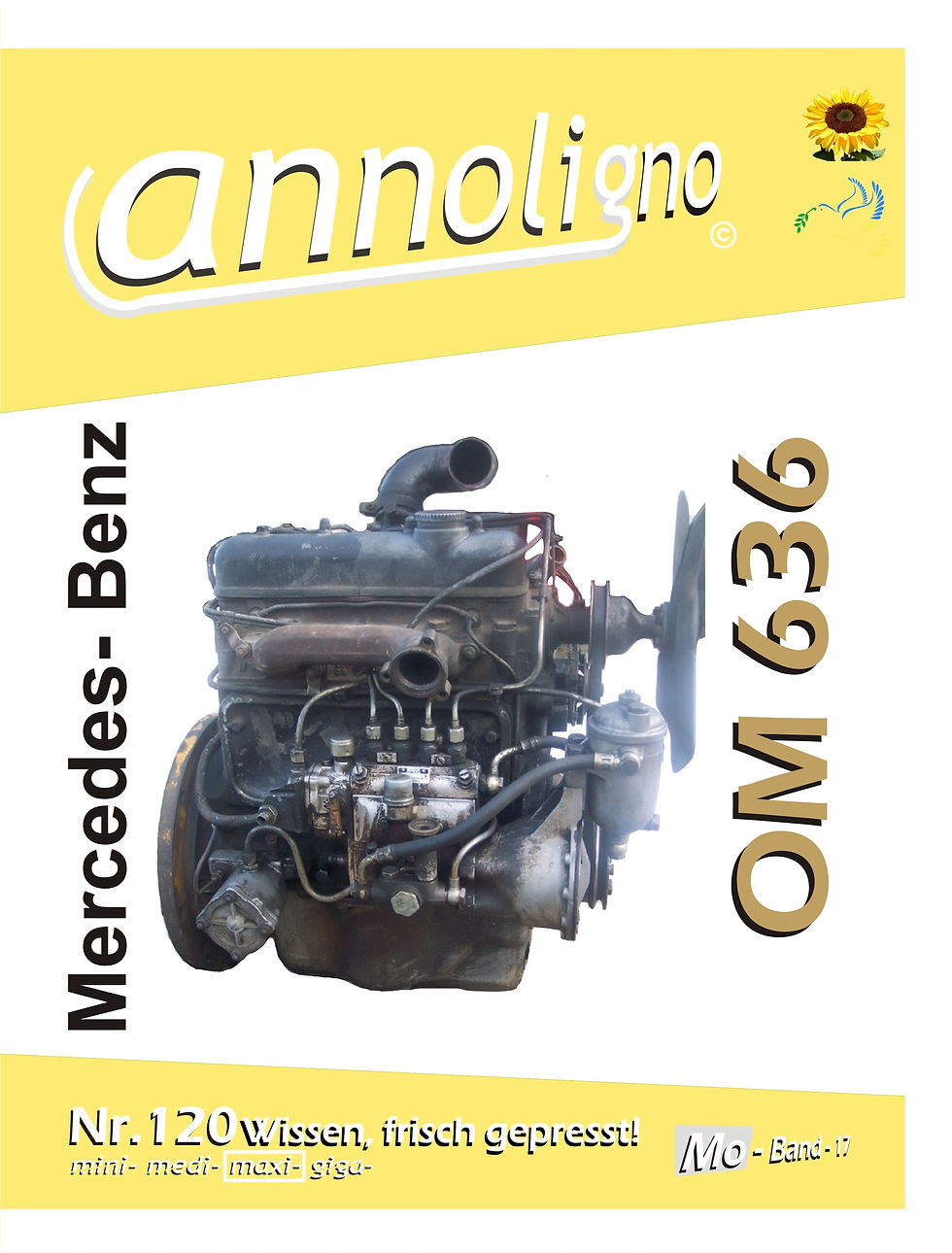annoligno 120 Mercedes Benz Motor OM 636 Cover Front