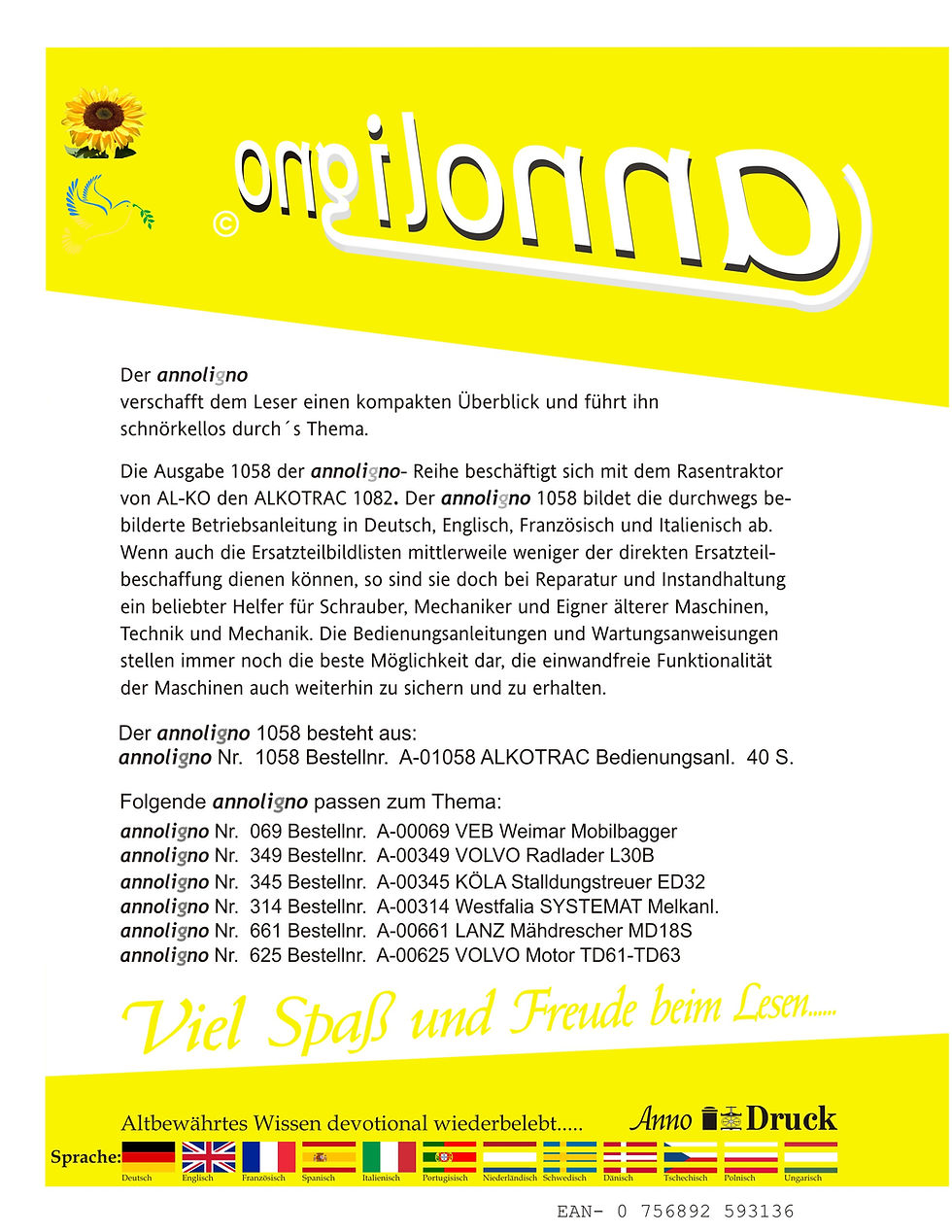 annoligno 1058  Cover Rückseite Klappentext