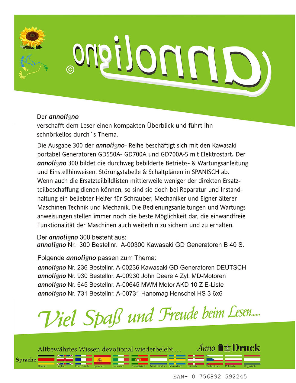 annoligno 300 Cover Rückseite Klappentext