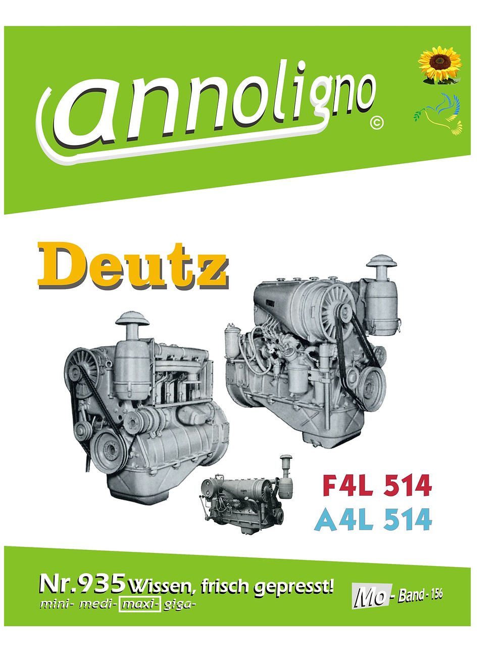 Miniaturbild: annoligno 935 Deutz Motor F/A 4L 514 Cover Front