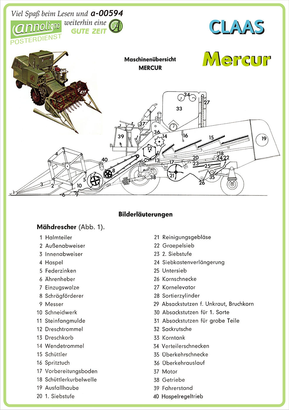 Miniaturbild: Claas Mähdrescher Mercur