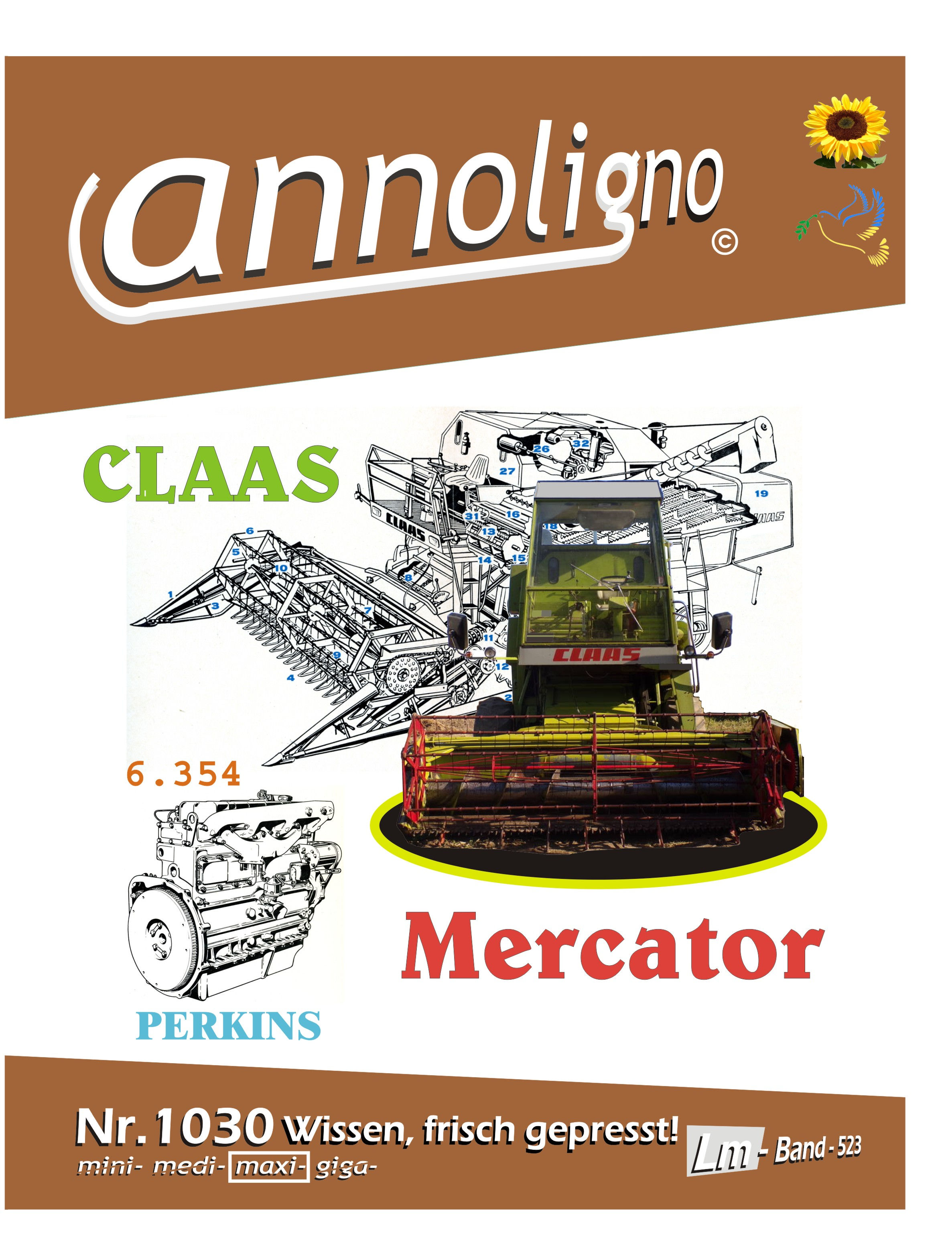 annoligno 1030 Claas Mähdrescher Mercator Cover Front