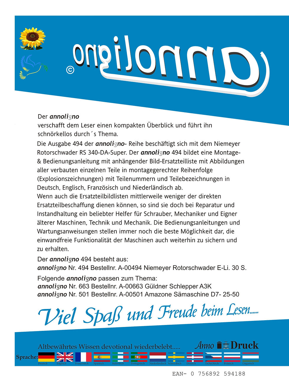 annoligno 494  Cover Rückseite Klappentext