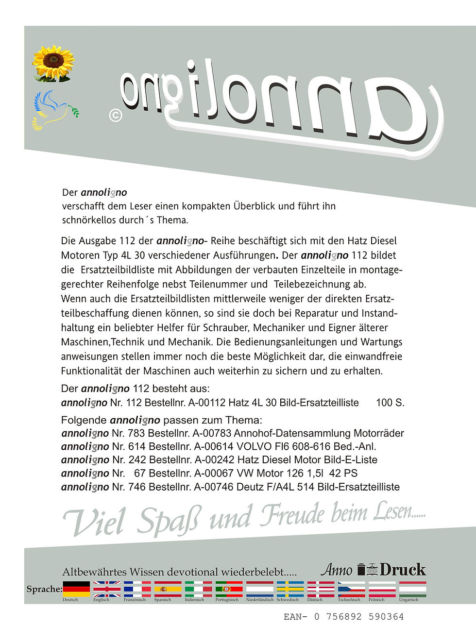 annoligno 112  Cover Rückseite Klappentext
