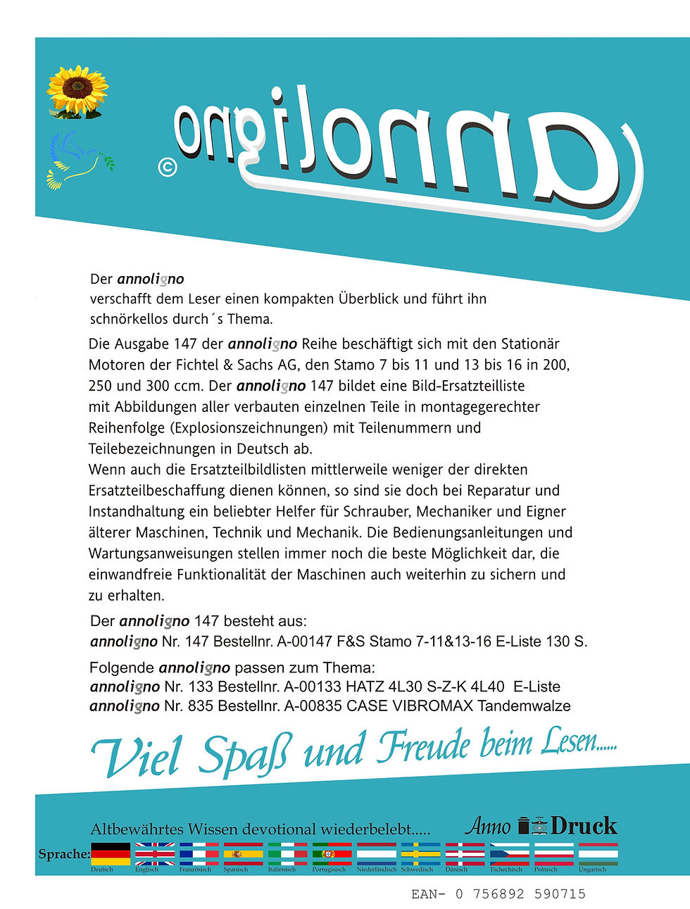annoligno 147  Cover Rückseite Klappentext