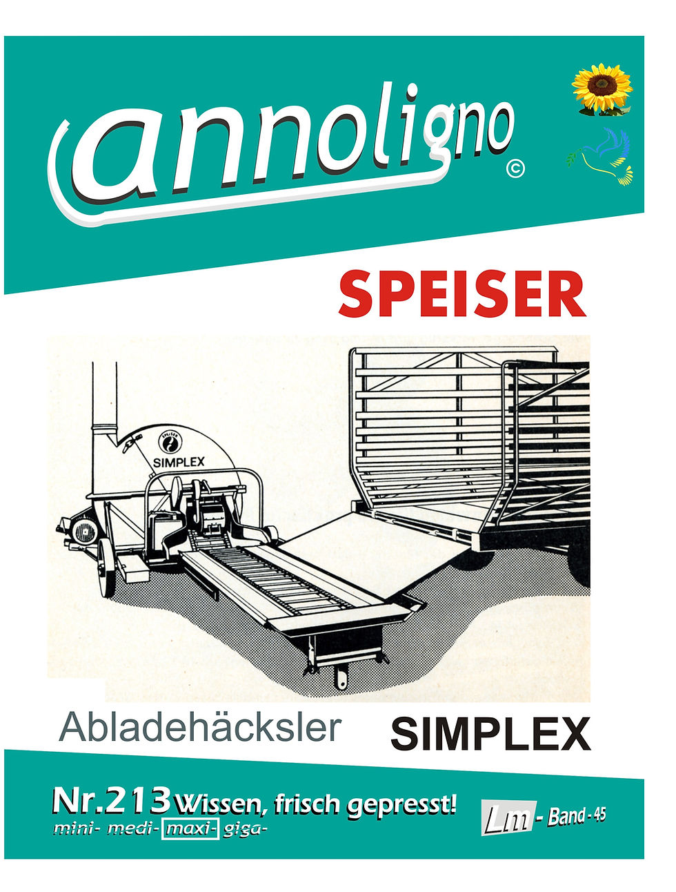 annoligno 213 SPEISER Ablade- Häcksler SIMPLEX Cover Front