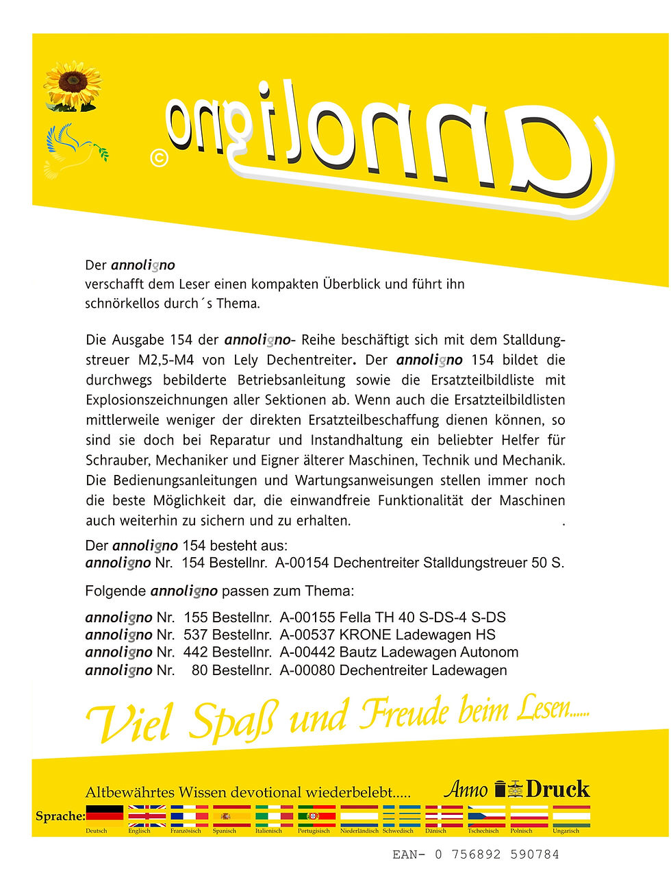 annoligno 154  Cover Rückseite Klappentext