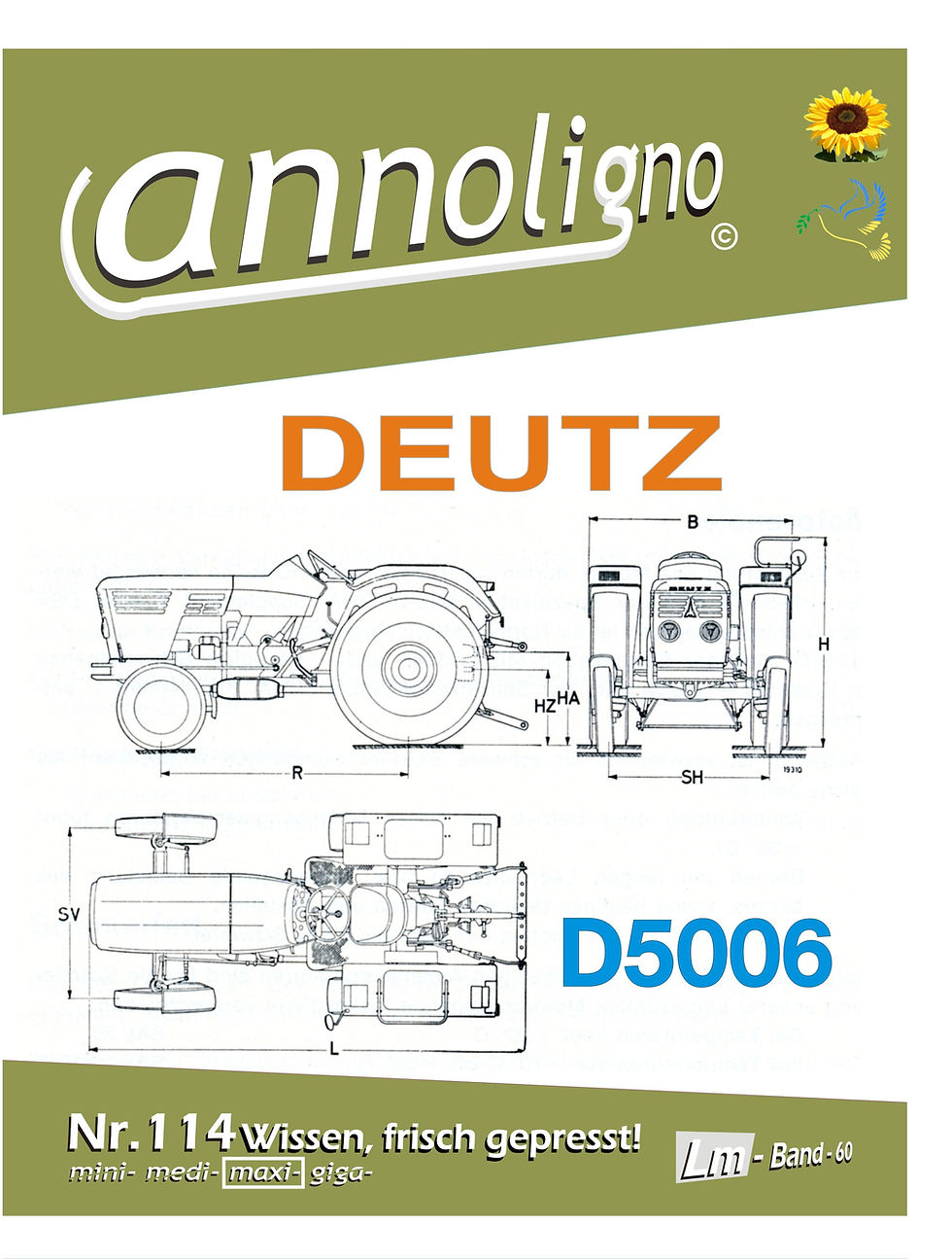 annoligno 114 Deutz Schlepper D 5006 Cover Front