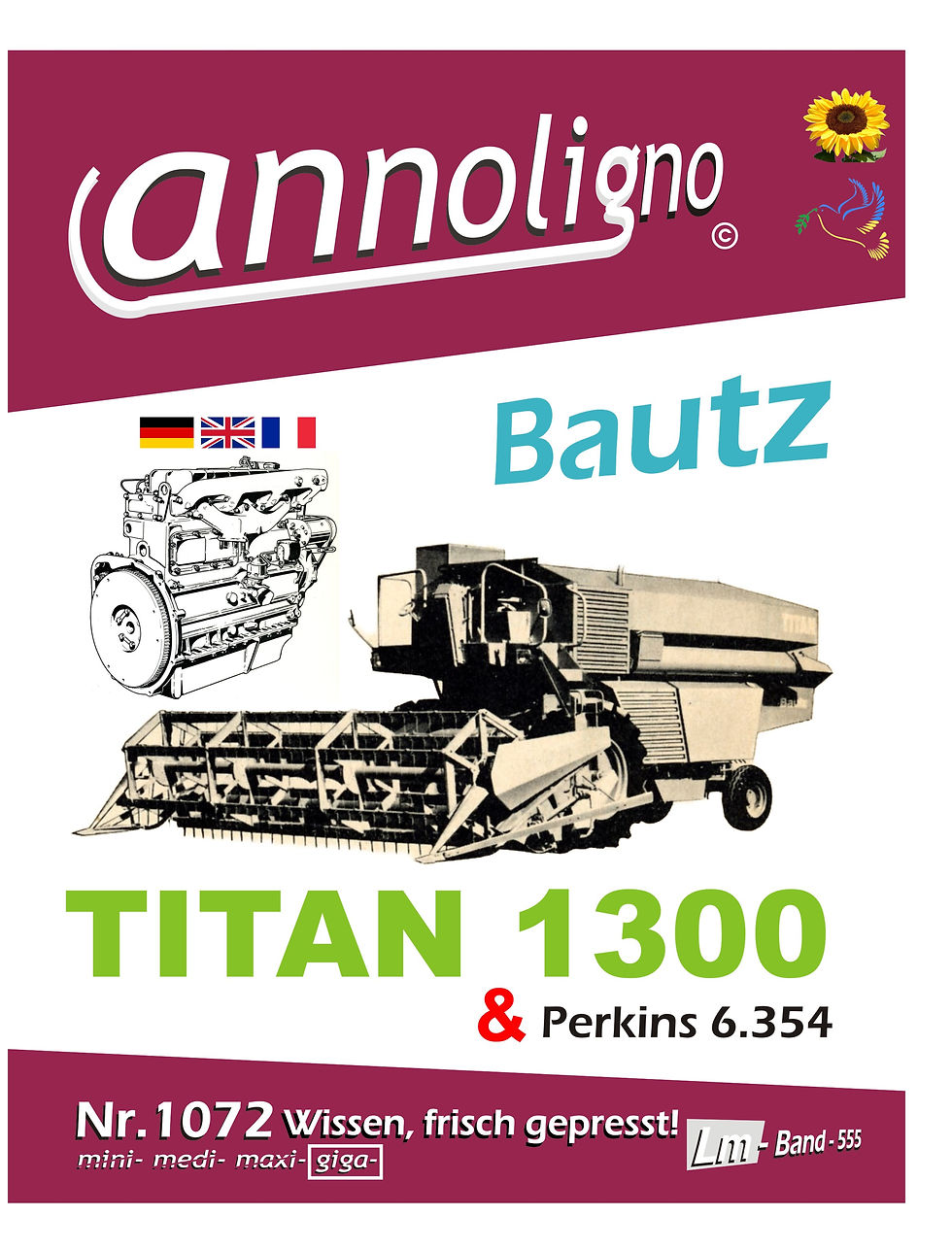 Miniaturbild: annoligno 1072 Bautz Mähdrescher TITAN 1300 Cover Front