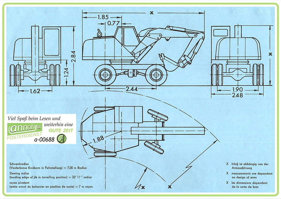 Miniaturbild: ATLAS Allrad Bagger AB 1300