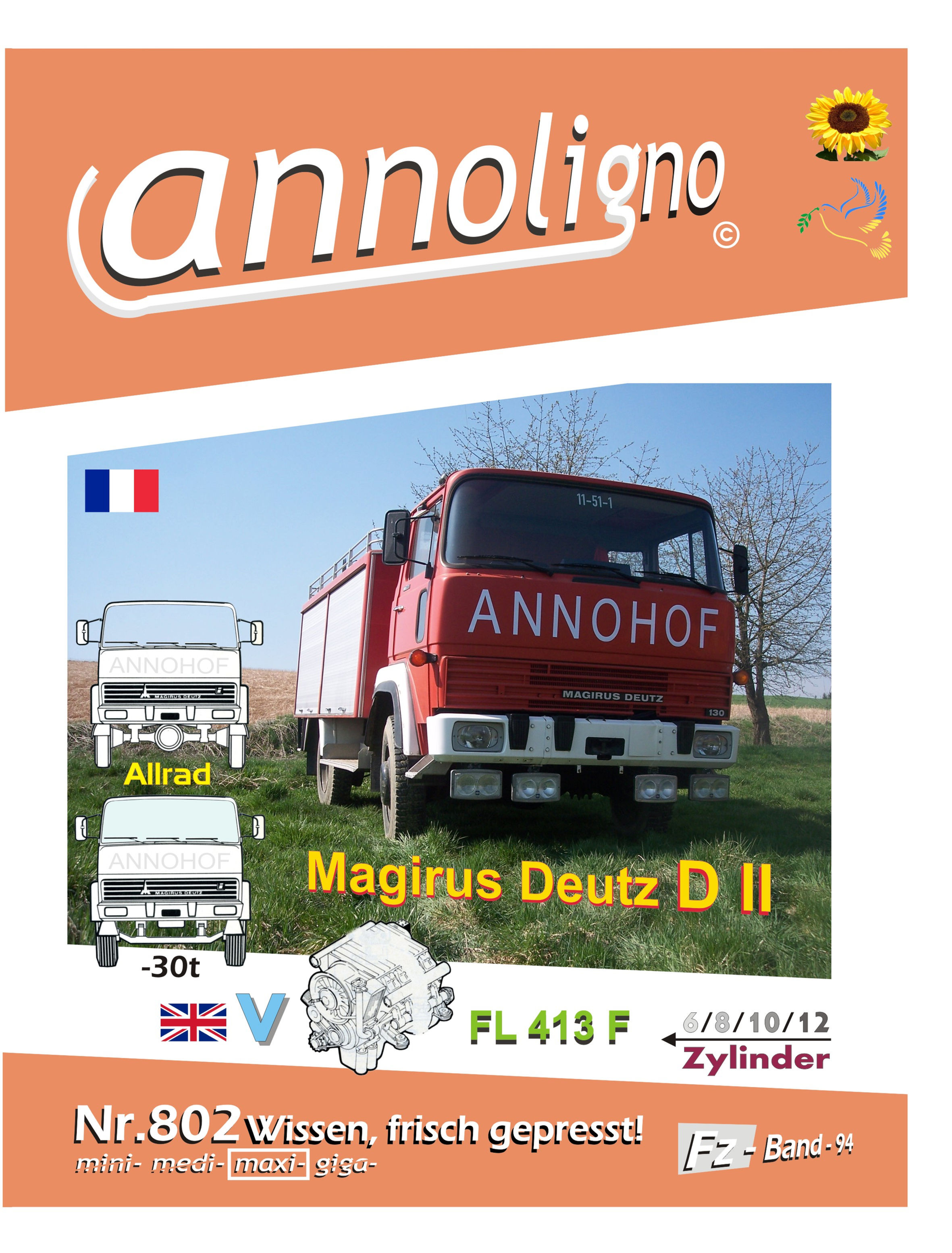 annoligno 802 Magirus Deutz/IVECO D II 30 to. Cover Front