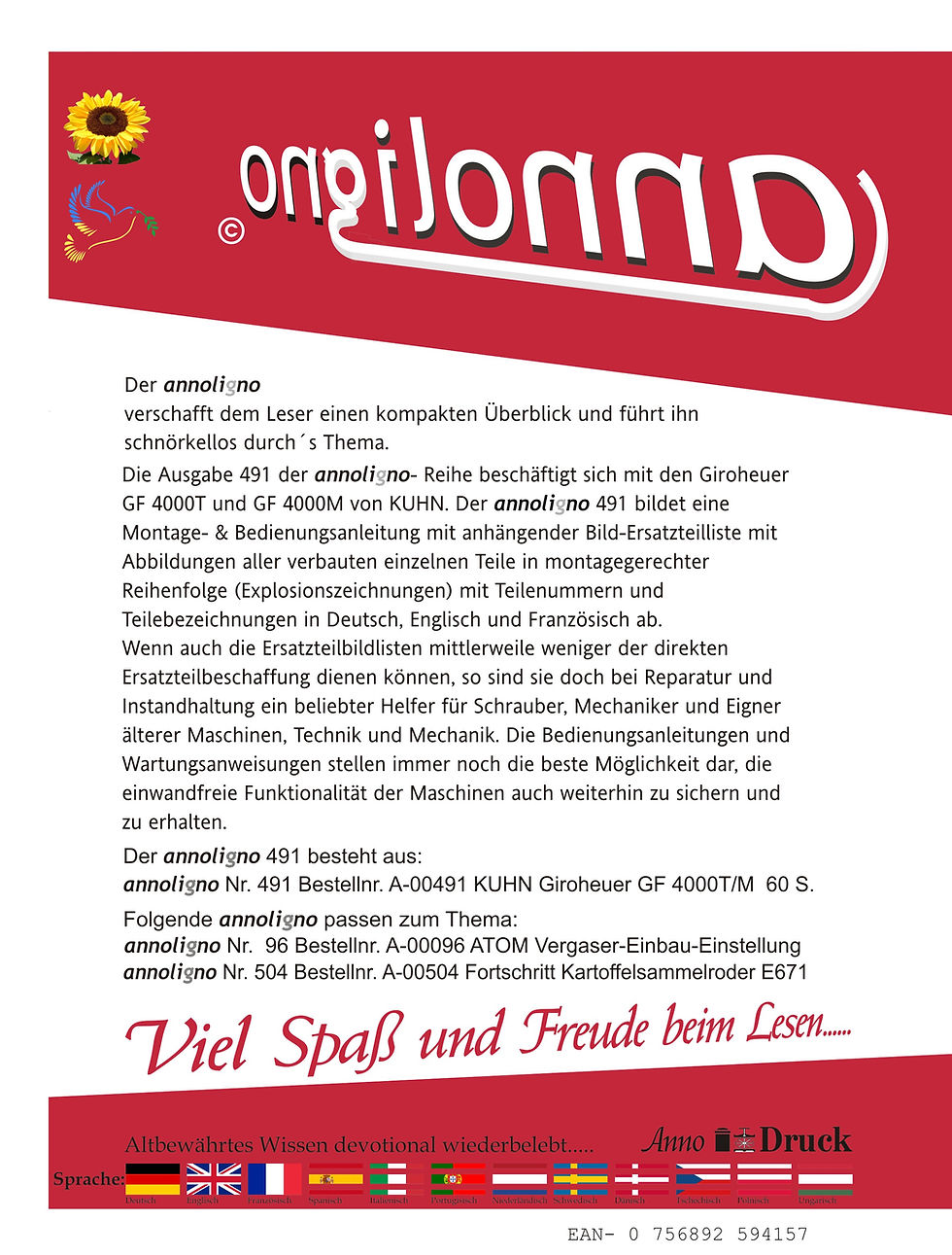annoligno 491  Cover Rückseite Klappentext