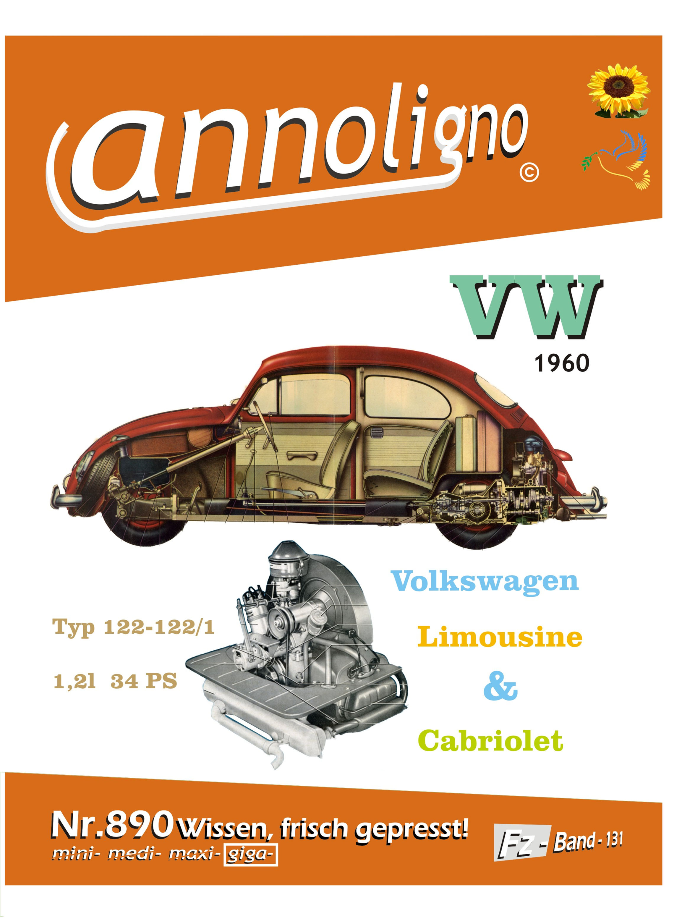 annoligno 890  Volkswagen Käfer Cover Front