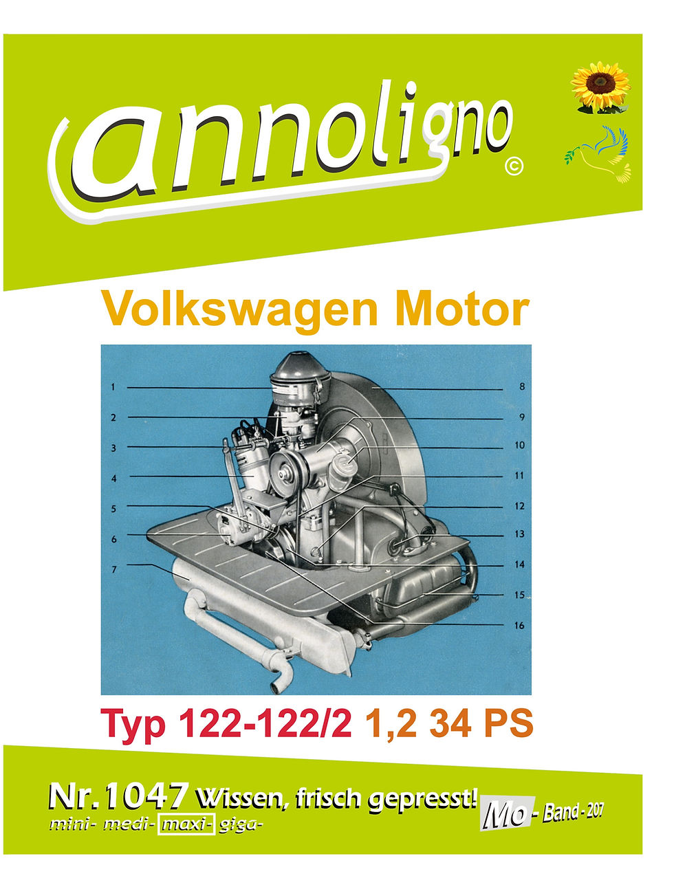 Miniaturbild: annoligno 1047 Volkswagen Boxermotor  Cover Front