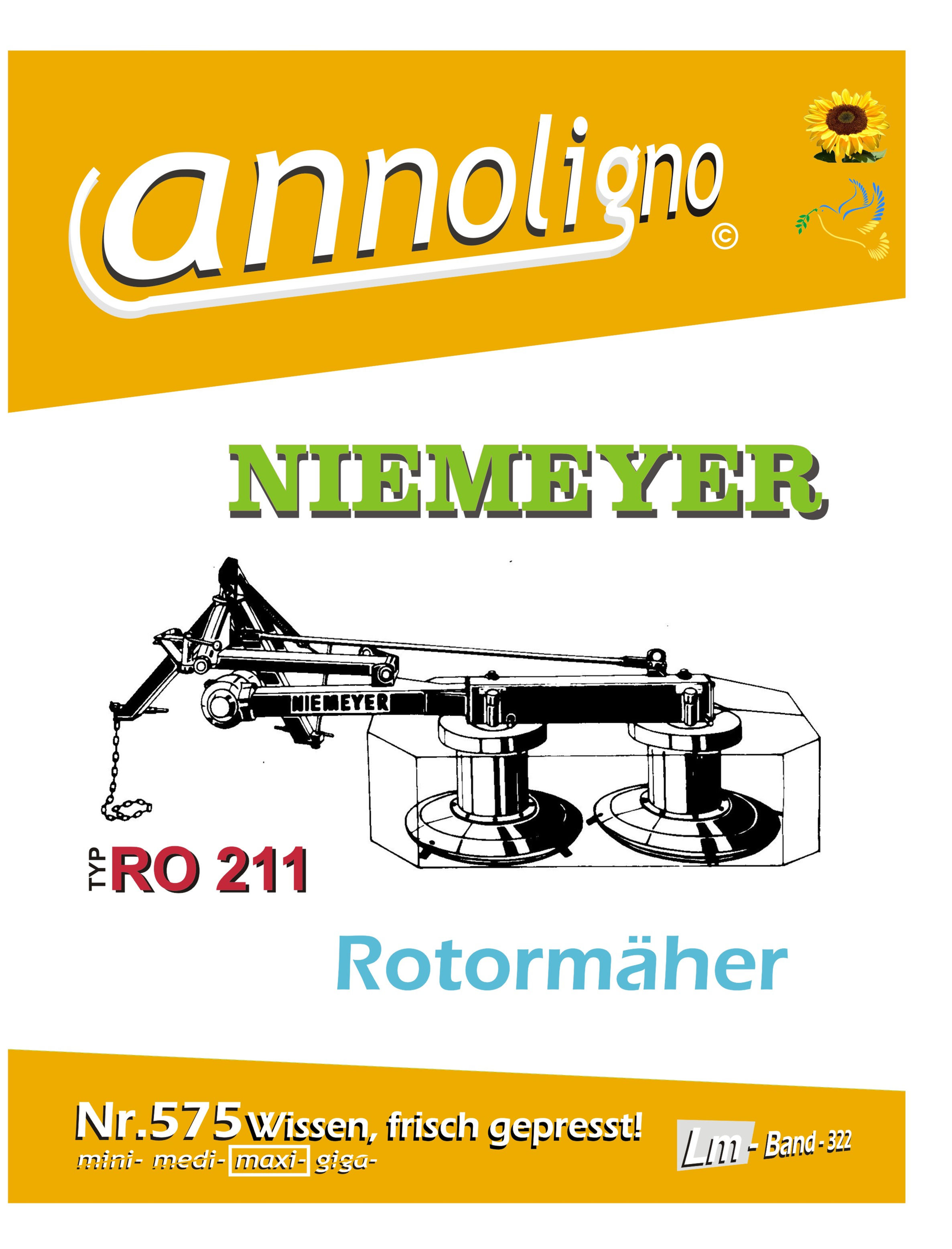 annoligno 575 Niemeyer Rotormäher RO 211  Cover Front