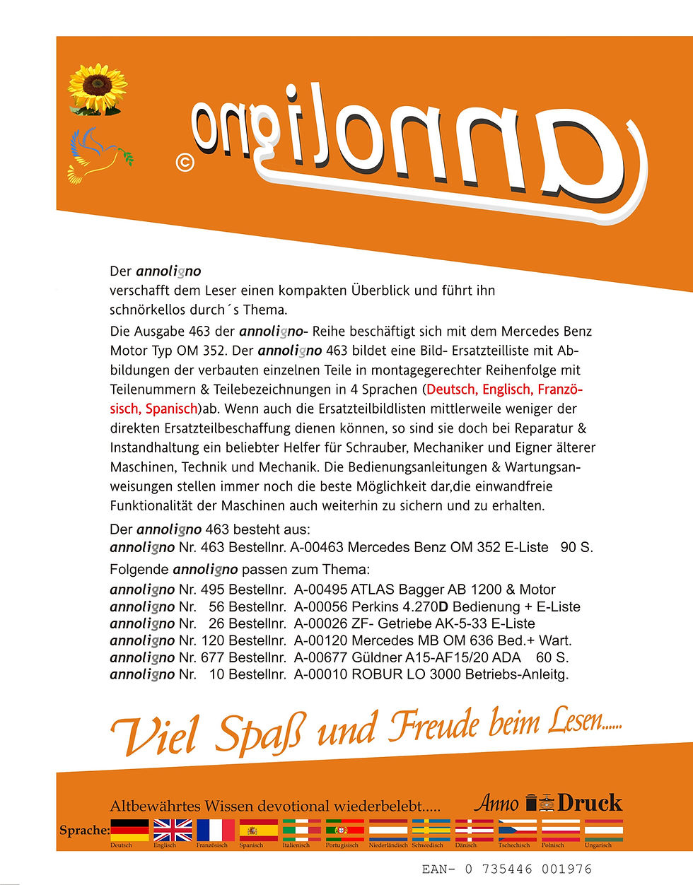 annoligno 463  Cover Rückseite Klappentext