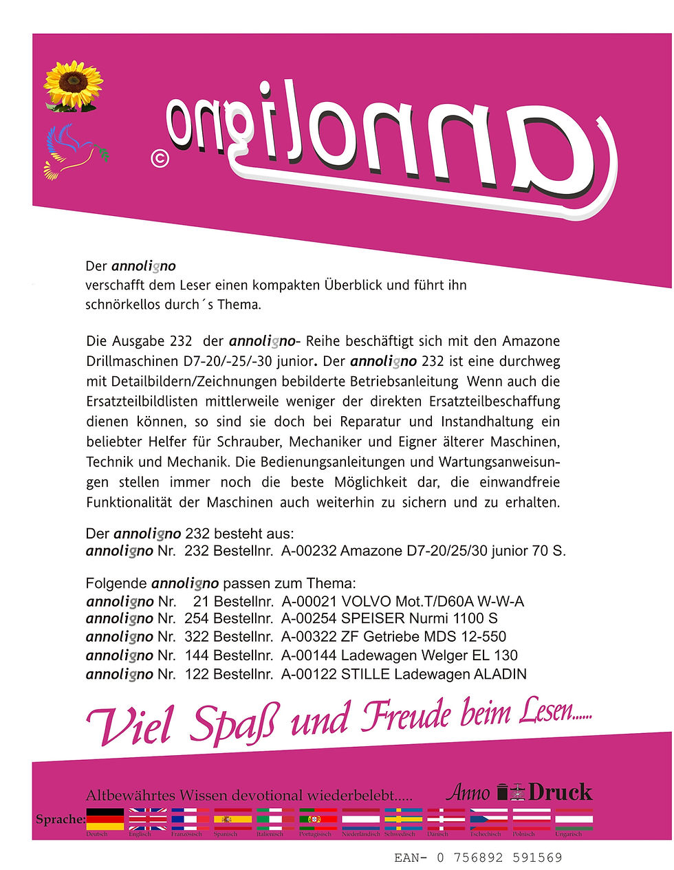 Miniaturbild: annoligno 00  Cover Rückseite Klappentext