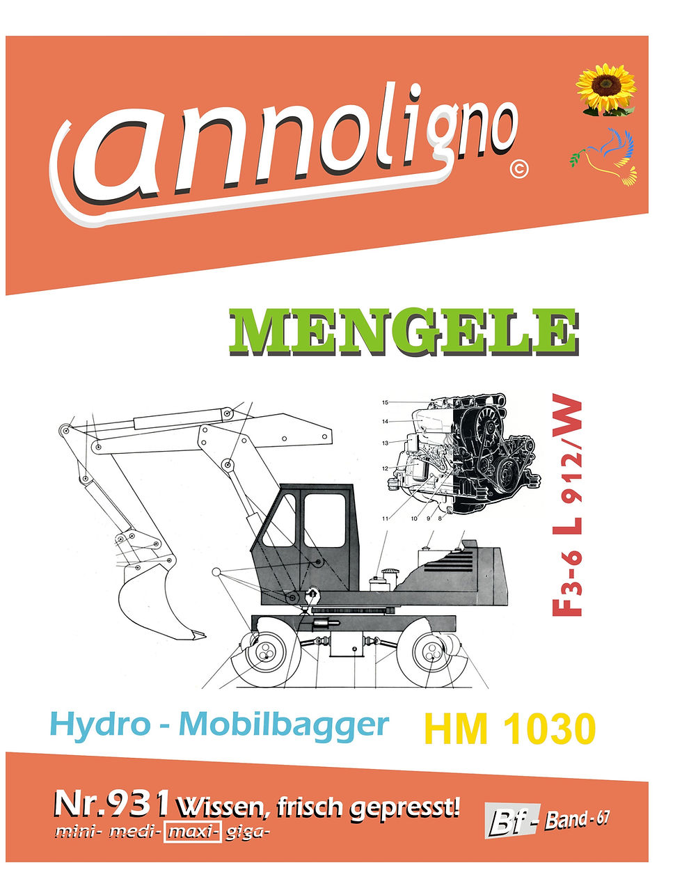annoligno 931 Mengele Bagger/Mobilbagger HM 1030 Cover Front