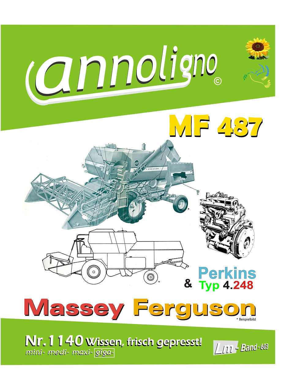 annoligno 1140 Massey Ferguson Mähdrescher 487 Cover Front