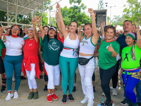 Gobierno de Bahía de Banderas llevó Máster Class de Zumba a Santa Fe