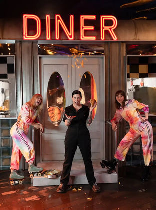 Chef Shannon Martinez at Neon Dreams retro diner for Vivid Sydney 2025