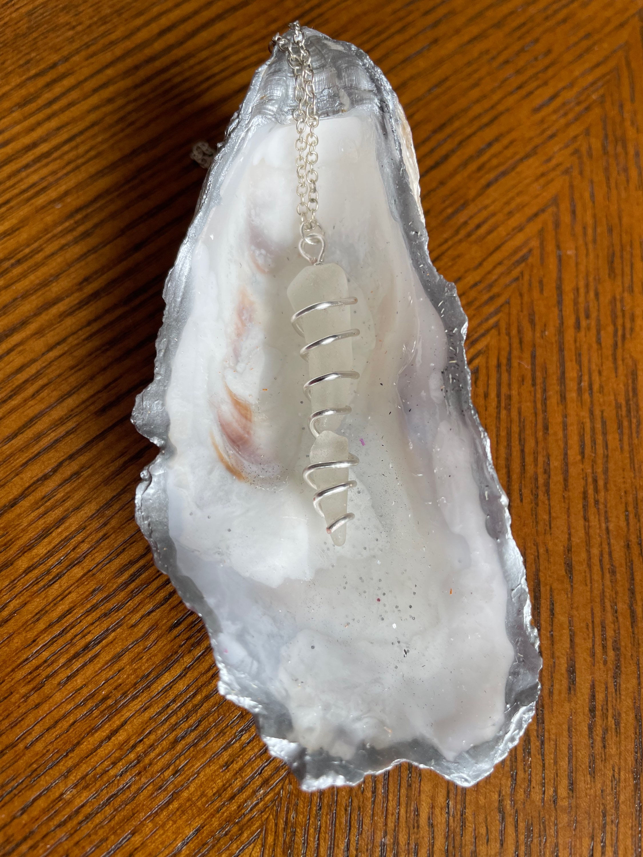 Cascading Seaglass necklace