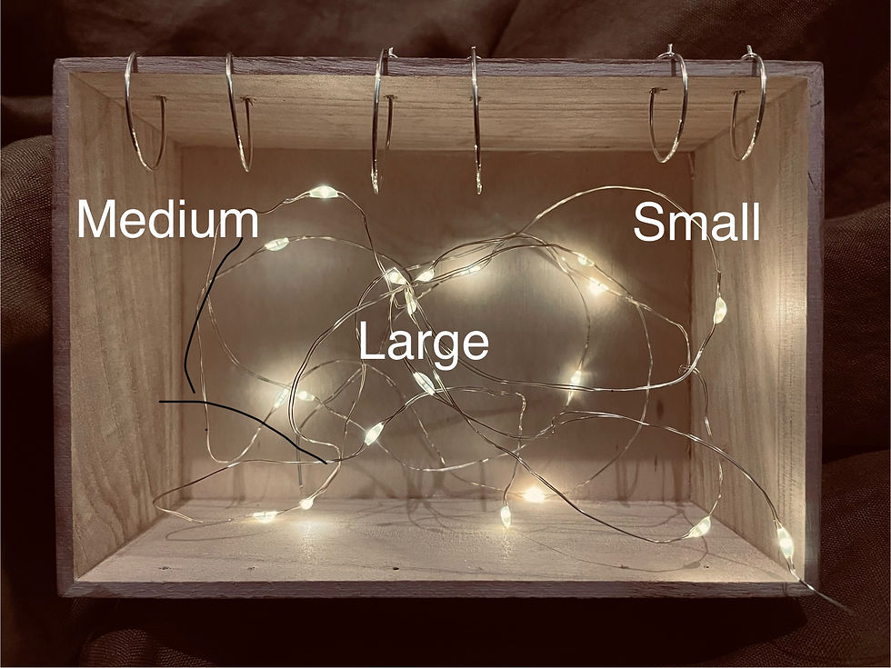 Thumbnail: Showing the range of sizes of Silver Hoop available