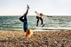 beach action