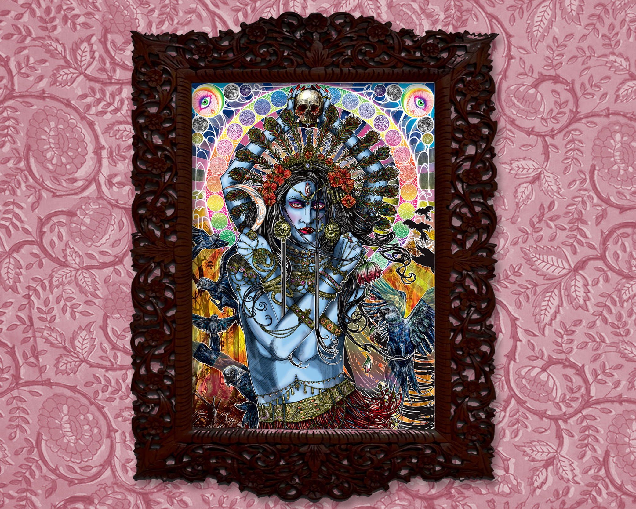 'Kali Ma: The Dark Mother'  A4 Art Print