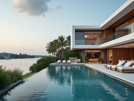 Luxury home on the water in palm beach county