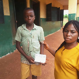 Lovecares has supported Emmanuel, an orphan from Ameka Owo, through primary school, and he now urgently needs a new school uniform to continue with dignity and confidence.