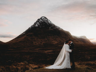 Hannah & Nick's intimate Scottish mountain wedding