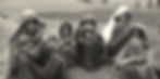 Rescued women survivors from the Partition riots in refugee camp.
