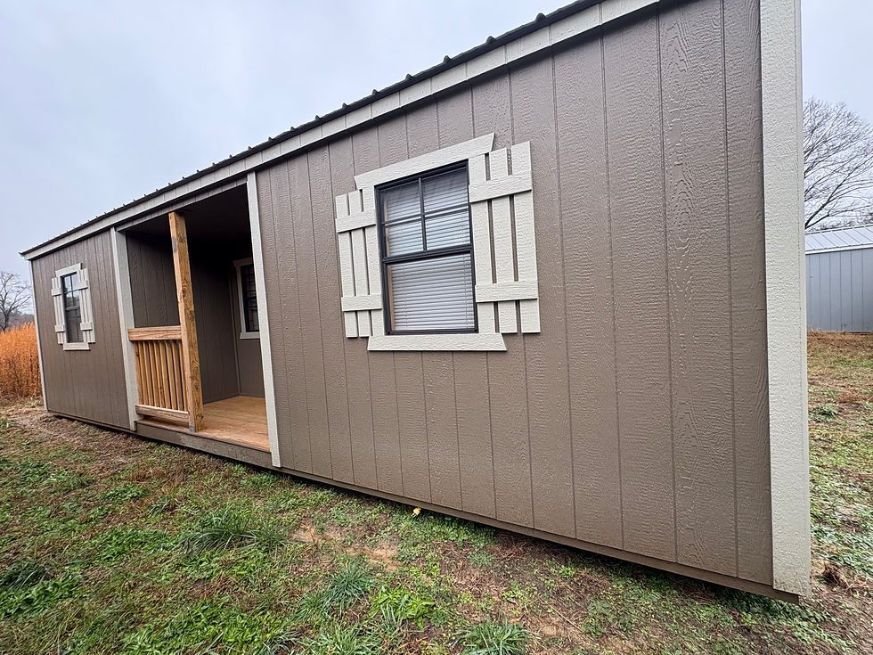 12x28 center porched cabin