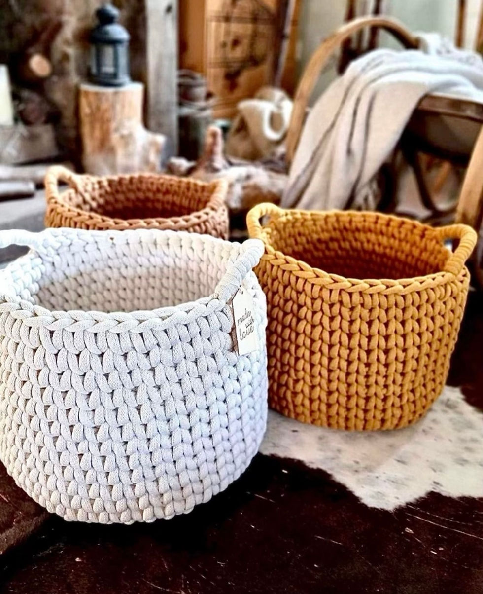 Thumbnail: Large Crocheted Basket