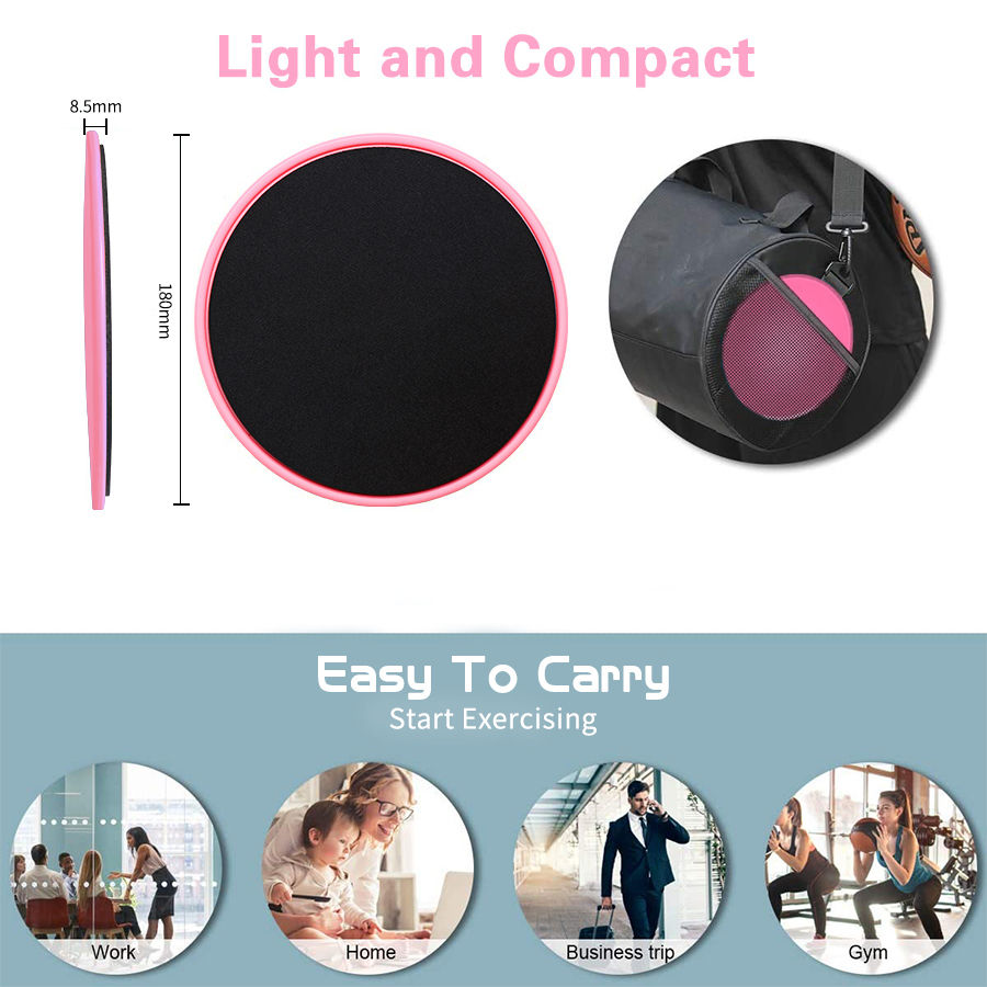 Thumbnail: Fitness Gliding Discs – Core Training Sliding Pads for Yoga, Pilates & Home Work