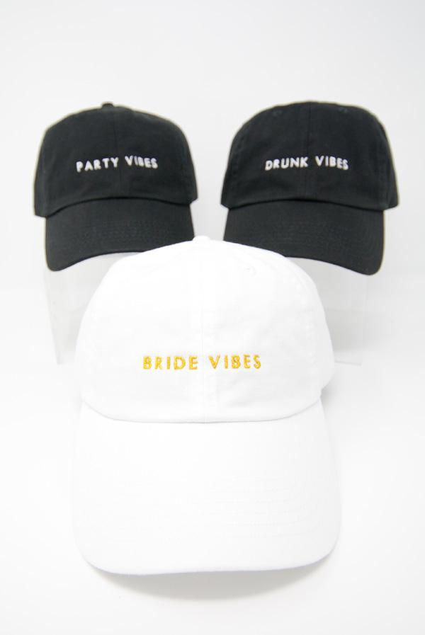 Thumbnail: Bride Vibes | Drunk Vibes | Party Vibes - Bachelorette party dad hats