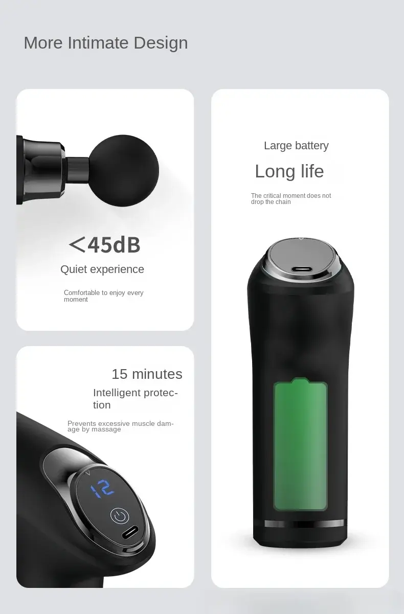 Thumbnail: Portable Body Massager with LCD Display – Multi-Level Relaxation