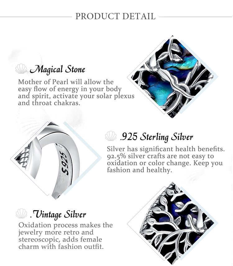 Thumbnail: 925 Sterling Silver Ring – Tree of Life Adjustable Elegant Unisex Band