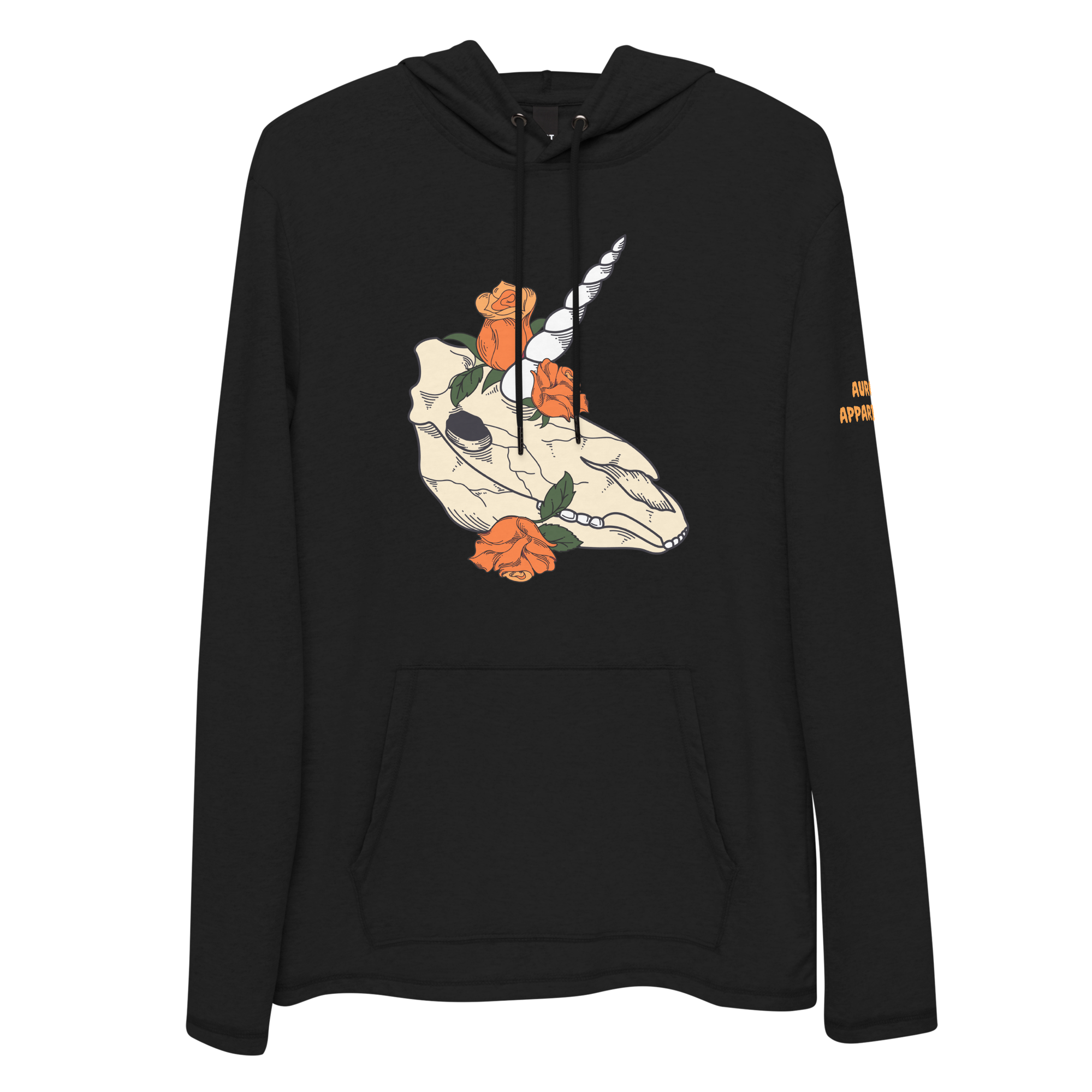 Unicorn Skull Unisex Lightweight Hoodie