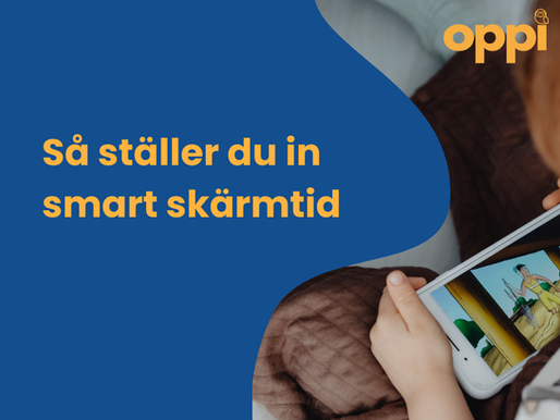 Lär dig hur du ställer in skärmtid på iPhone och iPad 2026. Guide till Apples inställningar och hur du uppgraderar till smart skärmtid med Oppi för att bryta barnets zombie-läge.