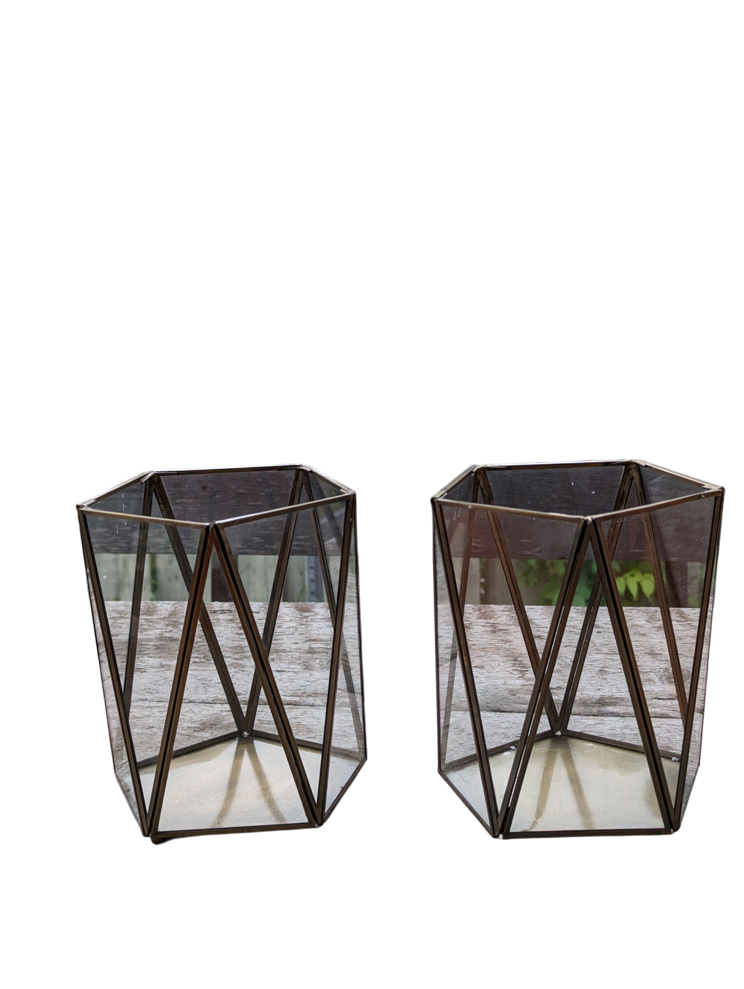 Duo lanternes pentagonales