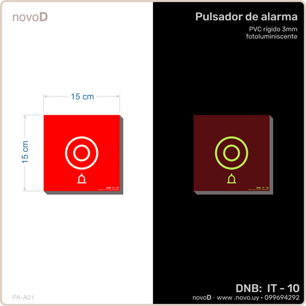Ejemplo de diseño de cartel de incendio