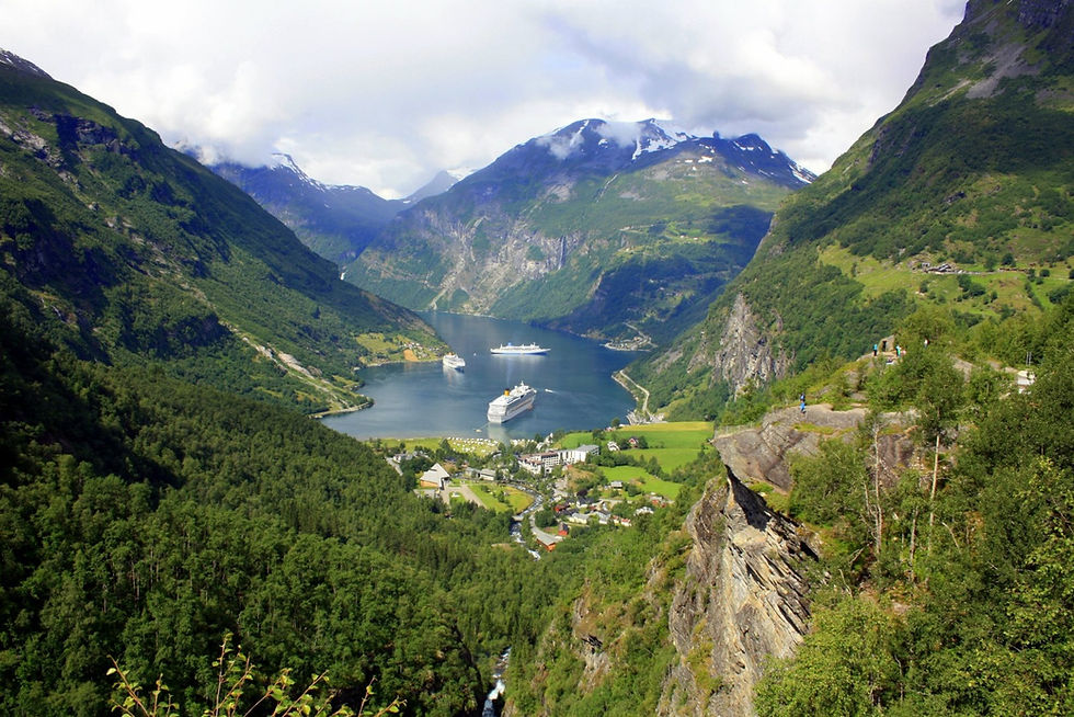 Geirangerfjord, from Flydalsjuvet Viewpoint