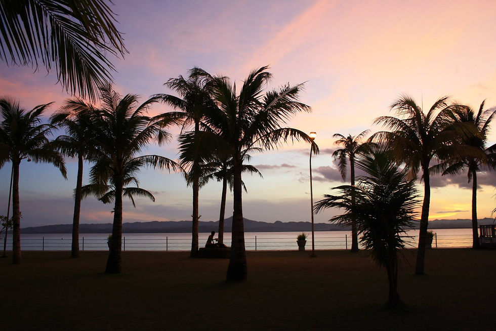 A stunning sunset from Sabin Resort Hotel, Ormoc